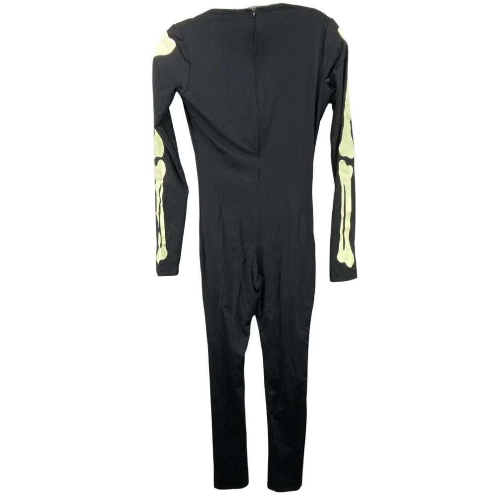 Leg Avenue Skeleton Bodysuit Costume Halloween‎ Glow in the Dark Medium